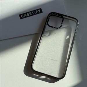 Casetify Transparent Black Frame Phone Case